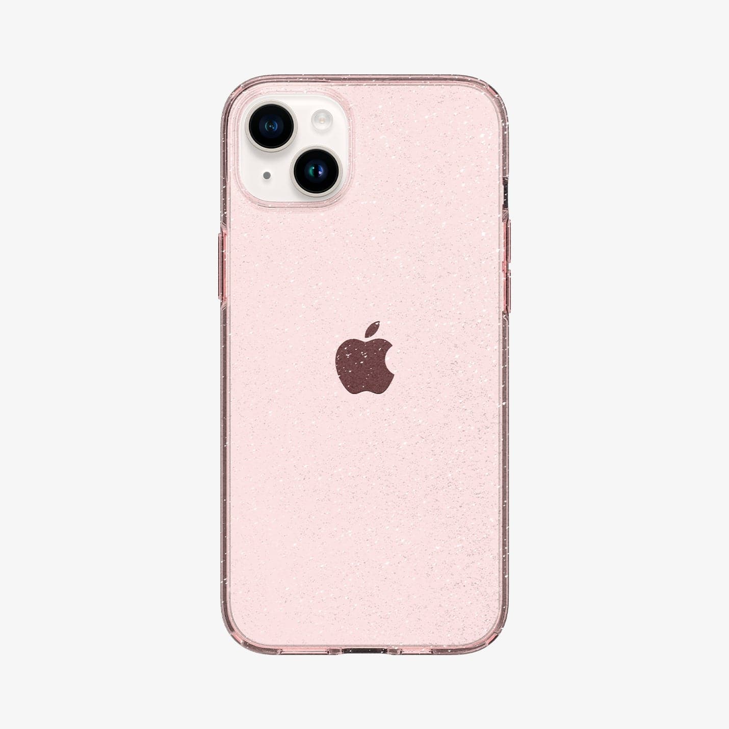 ACS05035 - iPhone 14 Case Liquid Crystal Glitter in rose quartz showing the back