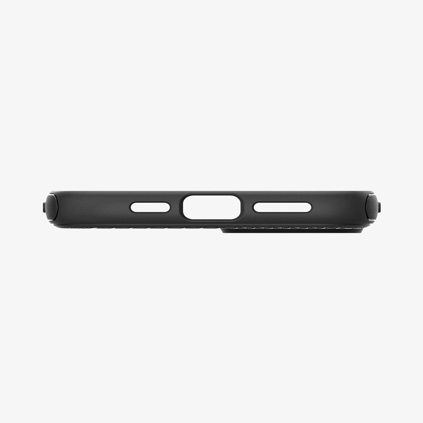  ACS06815 - iPhone 15 Case Mag Armor (MagFit) in matte black showing the bottom