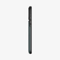 ACS06731 - iPhone 15 Pro Case Slim Armor CS in abyss green showing the side