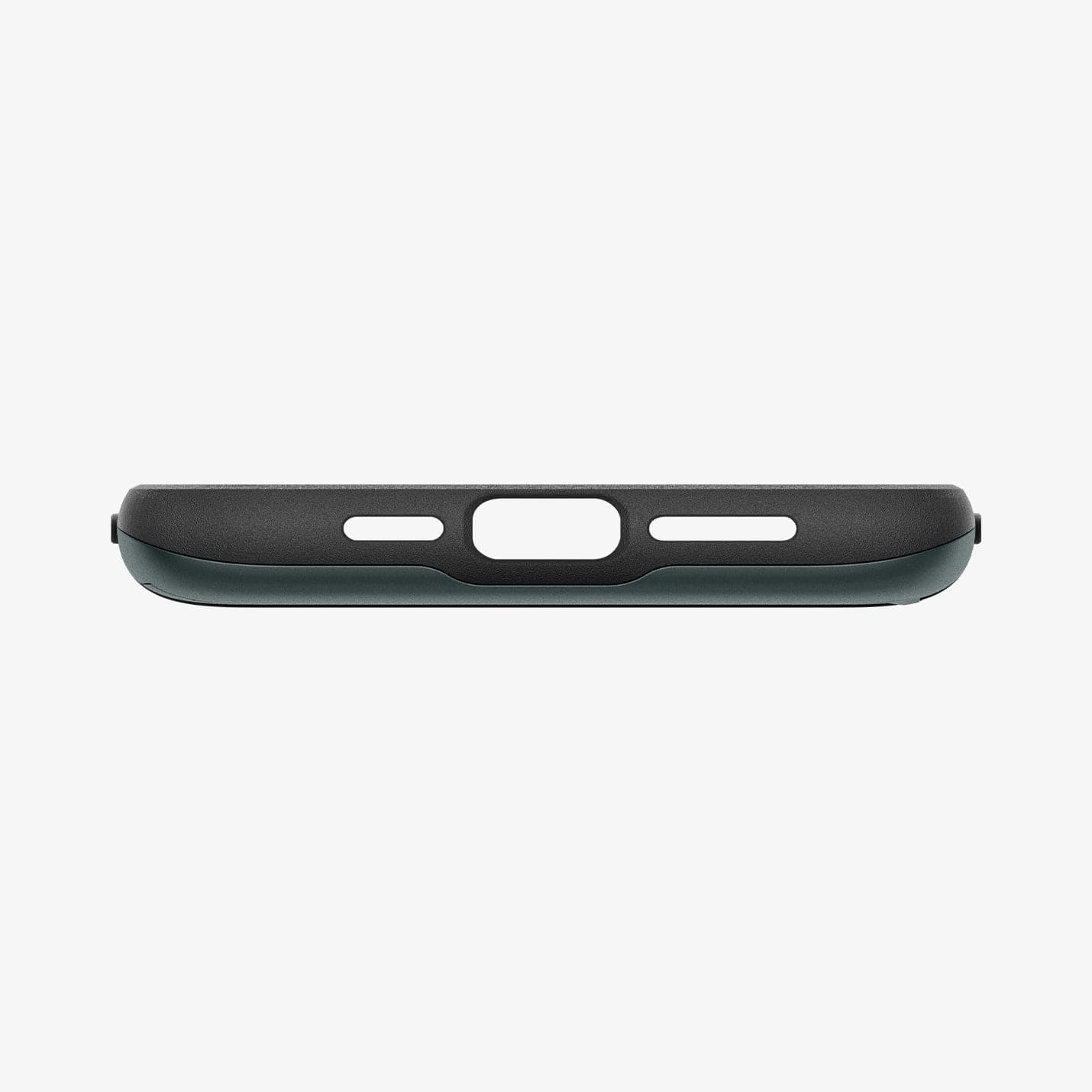 ACS06592 - iPhone 15 Pro Max Case Slim Armor CS in abyss green showing the bottom