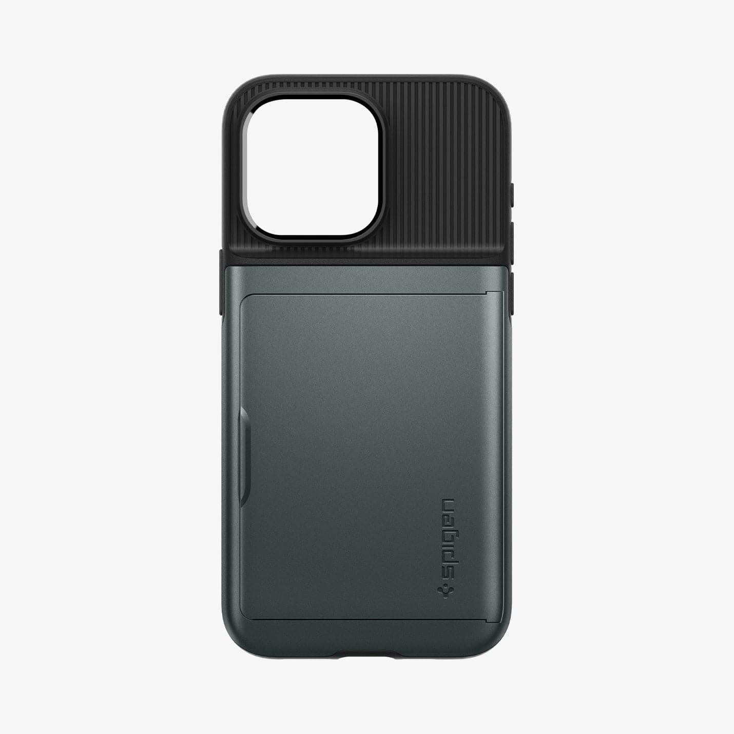 ACS06592 - iPhone 15 Pro Max Case Slim Armor CS in abyss green showing the back