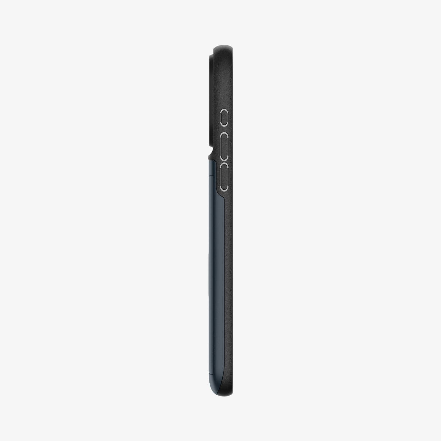 ACS06591 - iPhone 15 Pro Max Case Slim Armor CS in metal slate showing the side