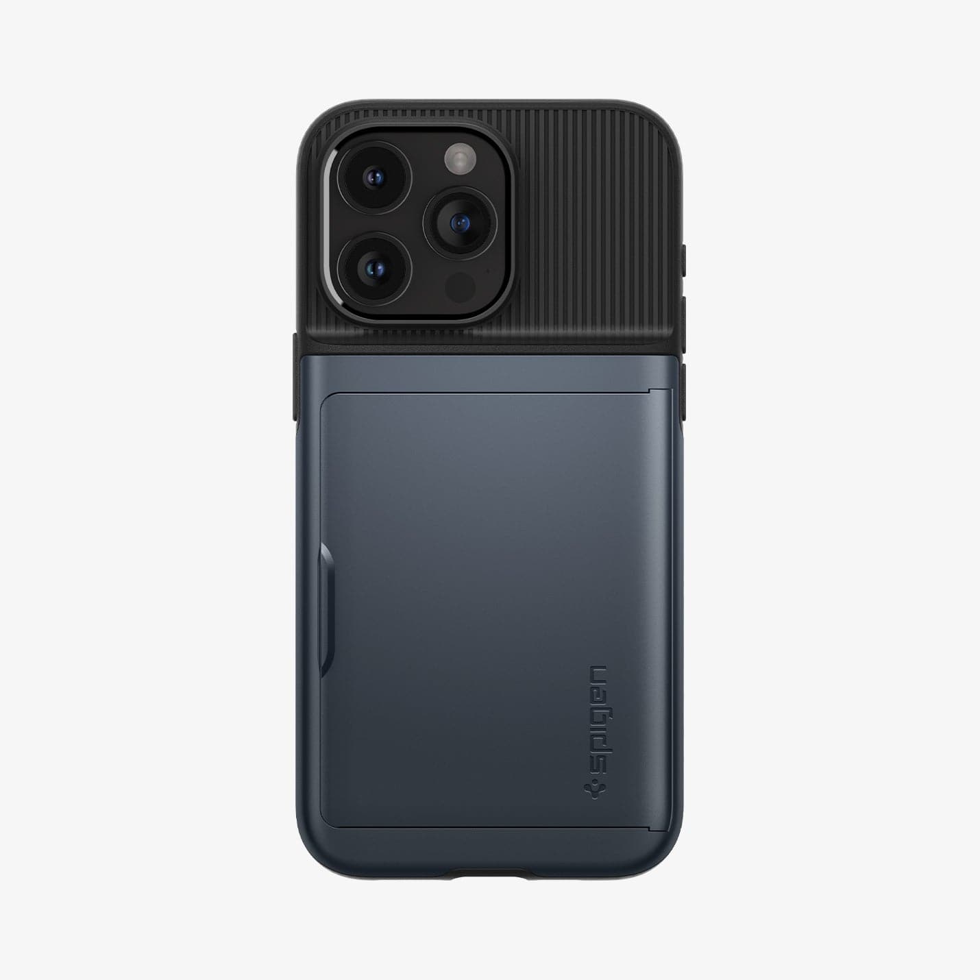 ACS06591 - iPhone 15 Pro Max Case Slim Armor CS in metal slate showing the back