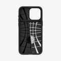 ACS06591 - iPhone 15 Pro Max Case Slim Armor CS in metal slate showing the inside of case
