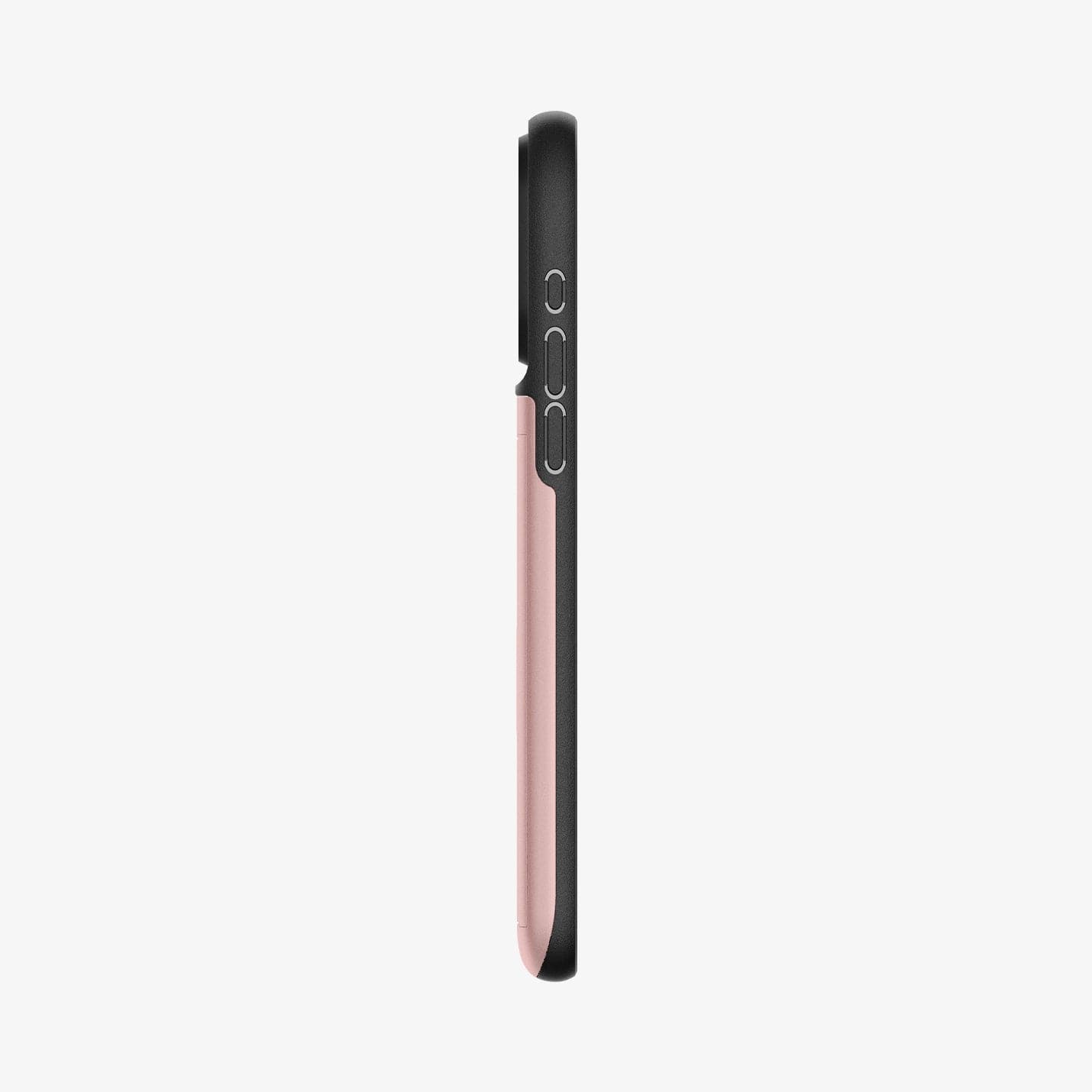ACS06590 - iPhone 15 Pro Max Case Slim Armor CS in rose gold showing the side