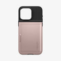 ACS06590 - iPhone 15 Pro Max Case Slim Armor CS in rose gold showing the back