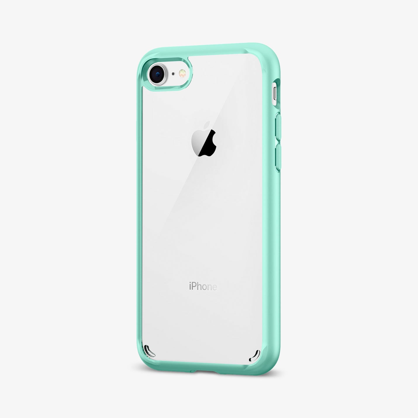 042CS20925 - iPhone SE Ultra Hybrid case in mint showing the back