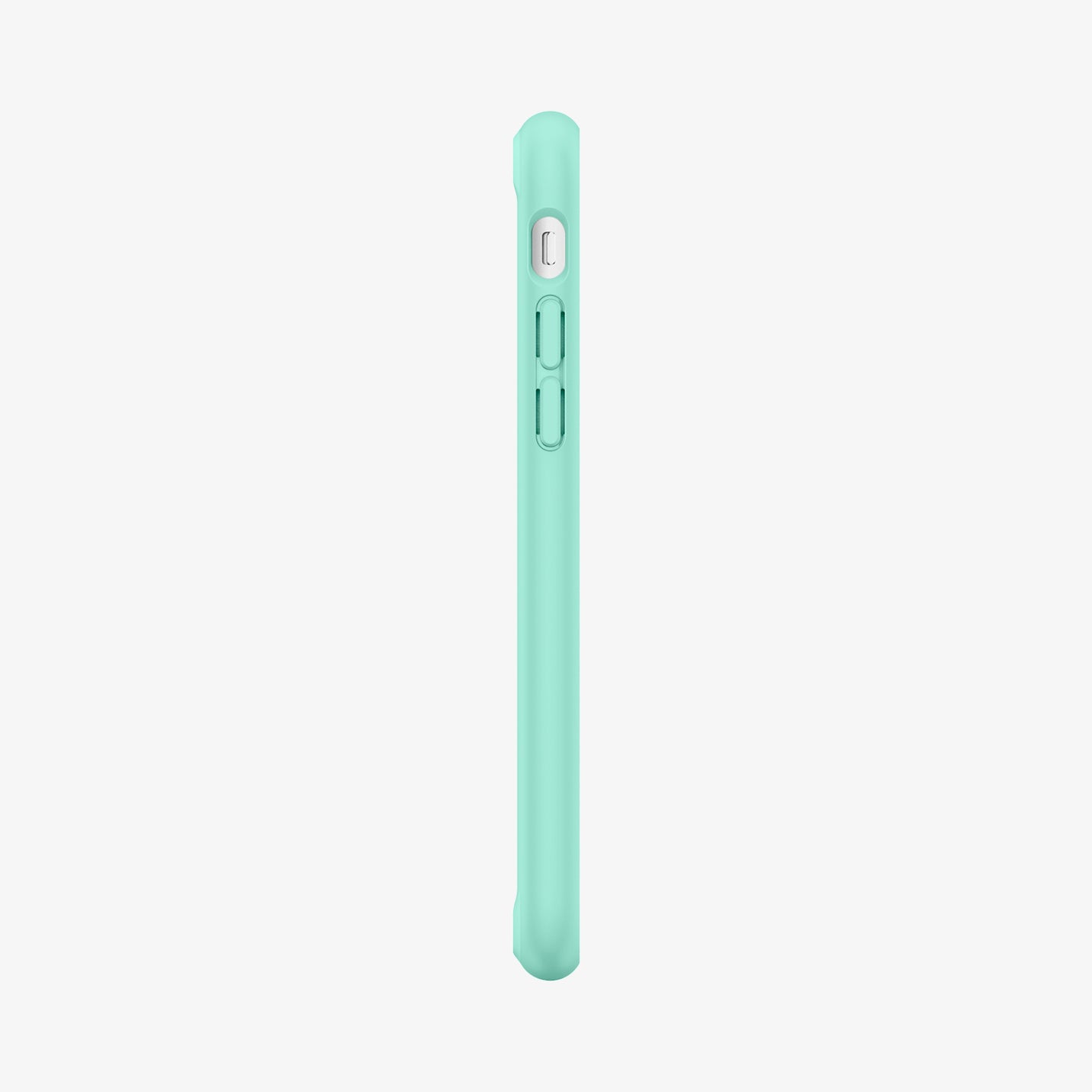 042CS20925 - iPhone SE Ultra Hybrid case in mint showing the side