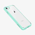 042CS20925 - iPhone 7 Series Ultra Hybrid Case in Mint showing the back, partial side