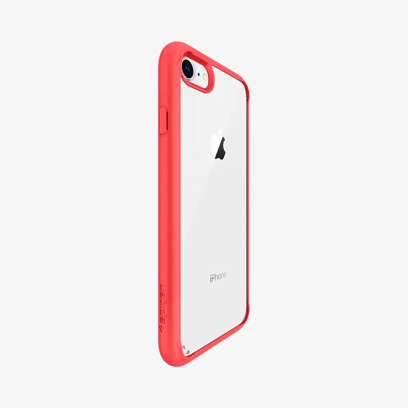 042CS21724 - iPhone 7 Series Ultra Hybrid Case in Red showing the back and side