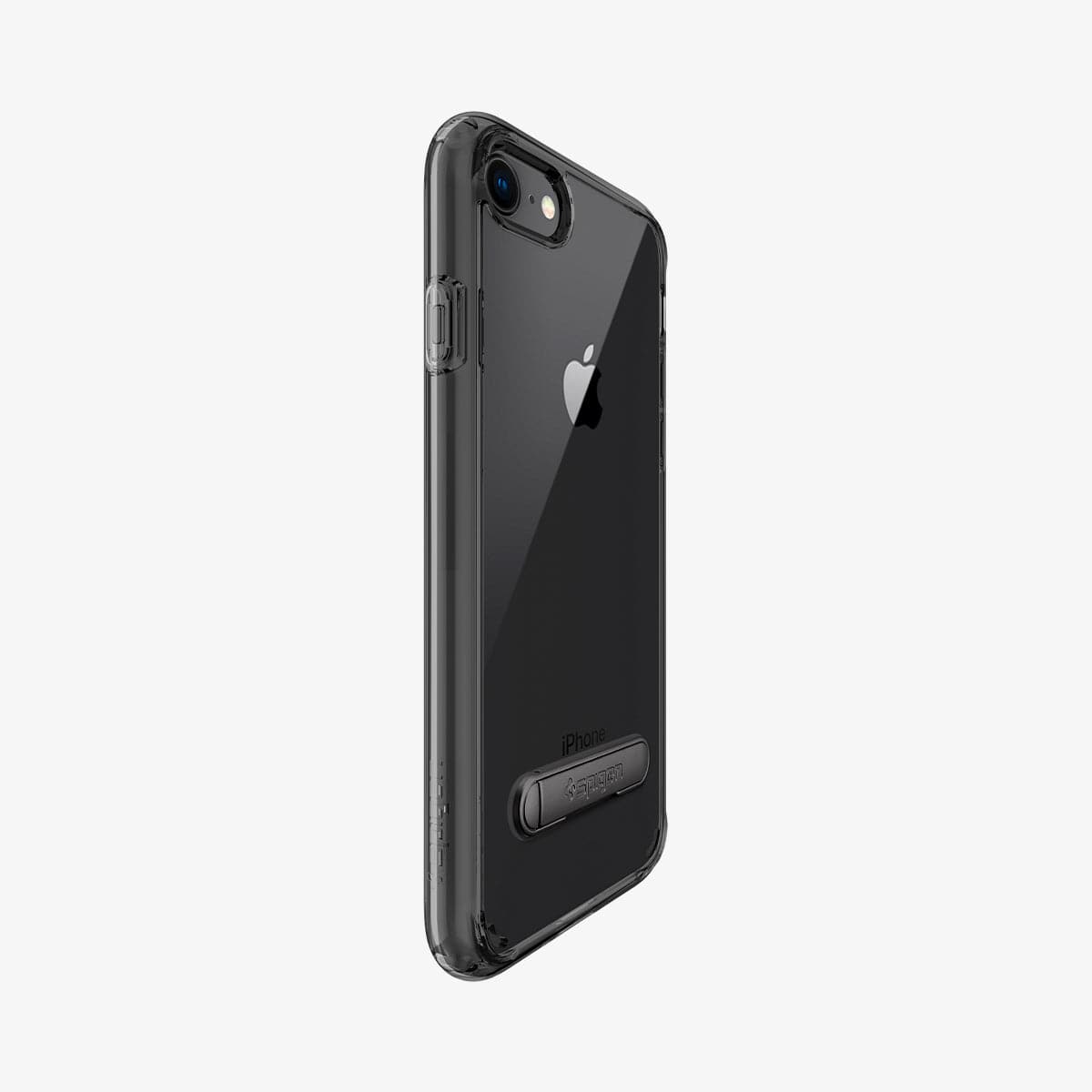 054CS22212 - iPhone 8 Series Ultra Hybrid S Case in Jet Black showing the side ang back