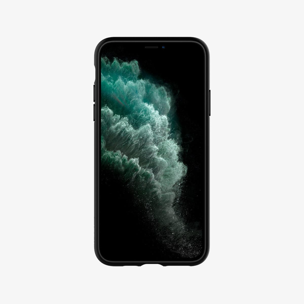 077CS27234 - iPhone 11 Pro Case Ultra Hybrid in matte black showing the front