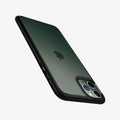 077CS27234 - iPhone 11 Pro Case Ultra Hybrid in matte black showing the back, side and top