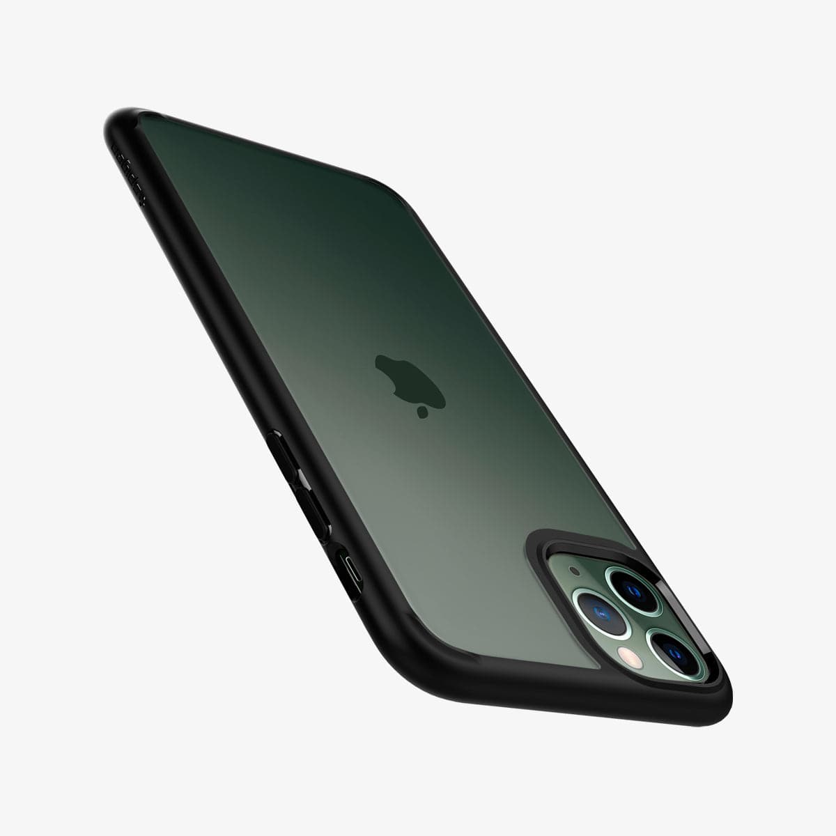 077CS27234 - iPhone 11 Pro Case Ultra Hybrid in matte black showing the back, side and top