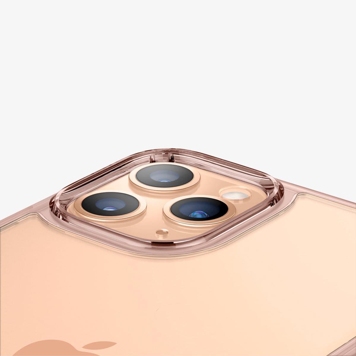 ACS00418 - iPhone 11 Pro Case Ultra Hybrid in rose crystal showing the back zoomed in on camera lens