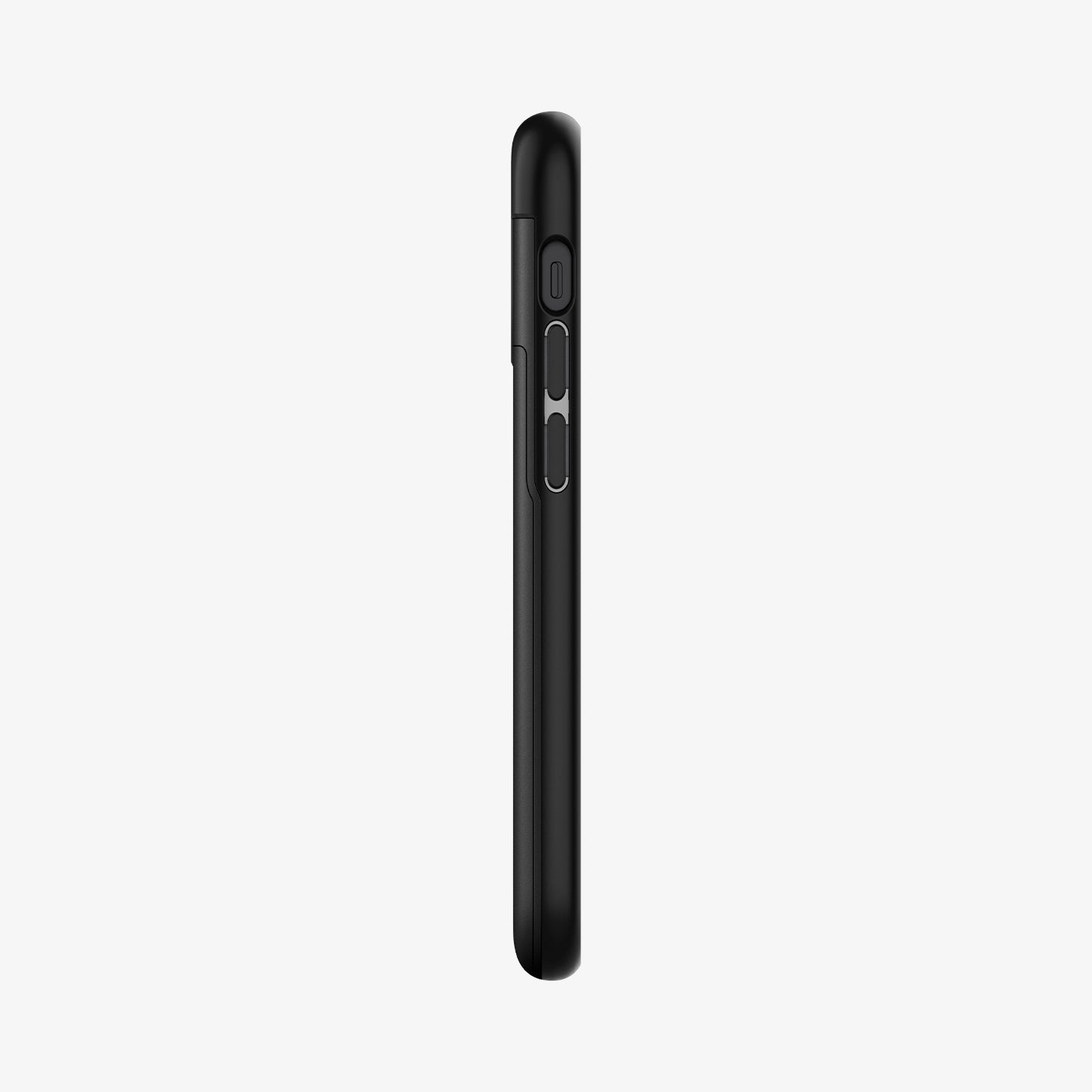 ACS01750 - iPhone 12 Mini Case Slim Armor CS in black showing the side with volume controls
