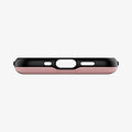 ACS01751 - iPhone 12 Mini Case Slim Armor CS in rose gold showing the bottom with precise cutouts