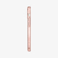 ACS01699 - iPhone 12 Pro / 12 Case Liquid Crystal Glitter in rose quartz showing the side with volume controls