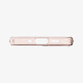 ACS01699 - iPhone 12 Pro / 12 Case Liquid Crystal Glitter in rose quartz showing the bottom with precise cutouts