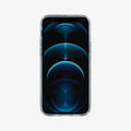 ACS01614 - iPhone 12 Pro Max Case Liquid Crystal Glitter in crystal quartz showing the front