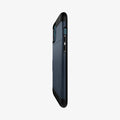 ACS02294 - iPhone 12 Pro Max Case Slim Armor CS in metal slate showing the side and partial back