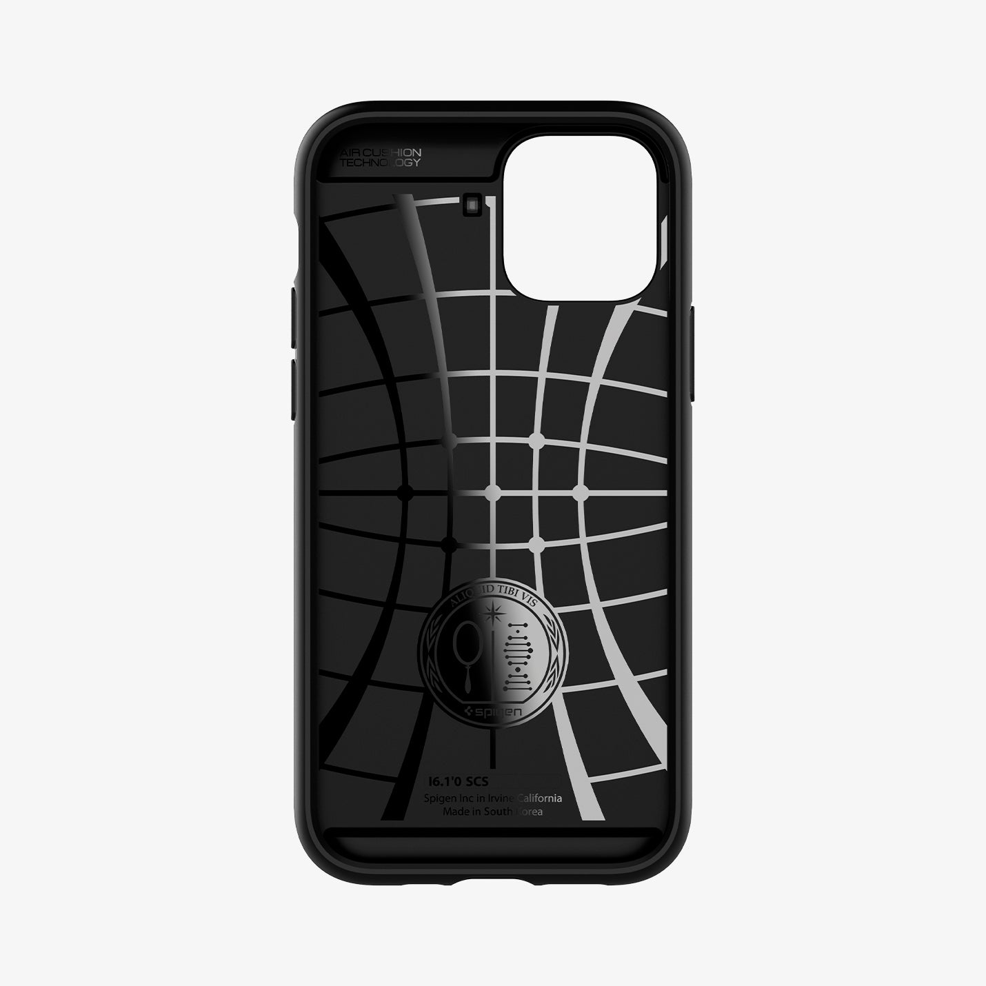 ACS01707 - iPhone 12 / iPhone 12 Pro Case Slim Armor CS in black showing the inside of case