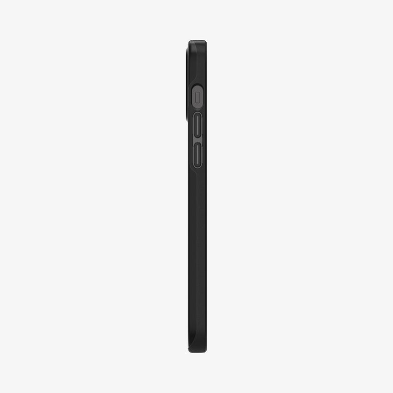 ACS01696 - iPhone 12 / 12 Pro Case Thin Fit in black showing the side with volume controls