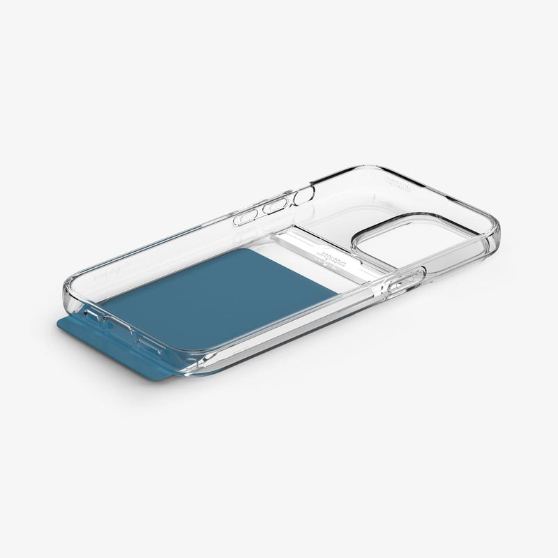 ACS03336 - iPhone 13 Pro Case Crystal Slot Dual in crystal clear showing the inside of case