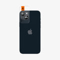 AGL05213 - iPhone 14 / 14 Plus Optik Pro Lens Protector in black showing the back with ez fit installed on camera lens