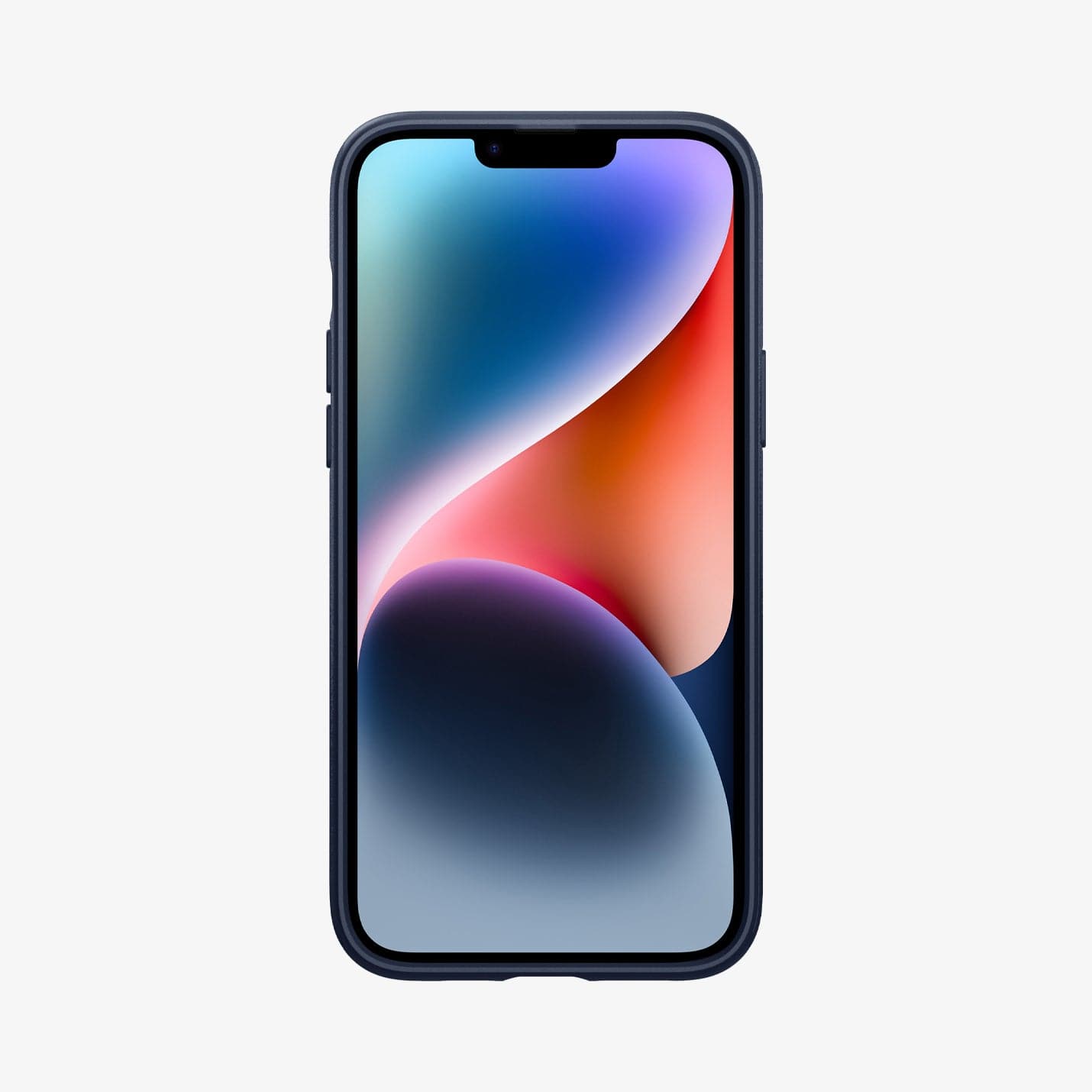 ACS04919 - iPhone 14 Plus Case Mag Armor (MagFit) in navy blue showing the front