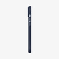 ACS04919 - iPhone 14 Plus Case Mag Armor (MagFit) in navy blue showing the side with volume controls