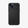 ACS04923 - iPhone 14 Plus Case Optik Armor (MagFit) in black showing the back