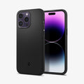 ACS04989 - iPhone 14 Pro Case Mag Armor (MagFit) in matte black showing the back and front