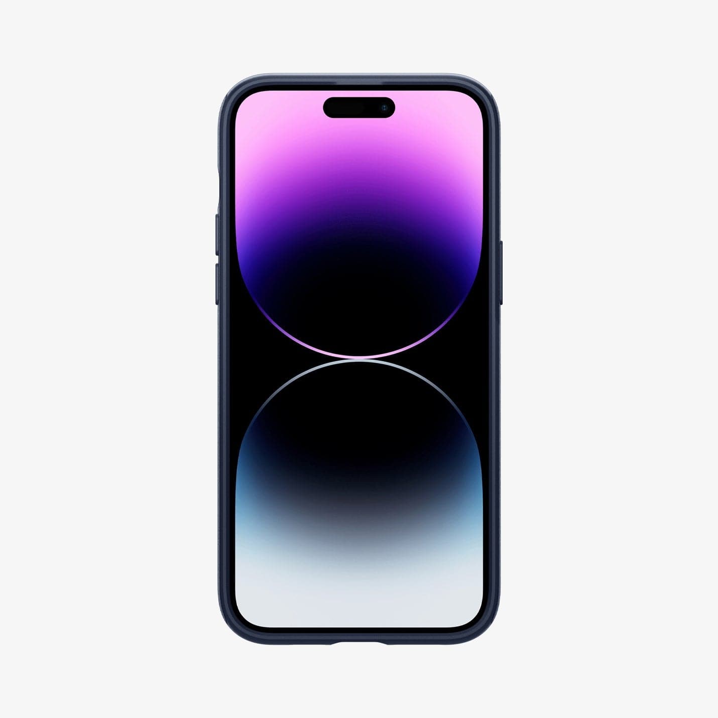 ACS04990 - iPhone 14 Pro Case Mag Armor (MagFit) in navy blue showing the front