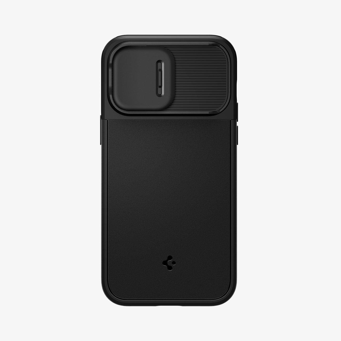 ACS04848 - iPhone 14 Pro Max Case Optik Armor (MagFit) in black showing the back with camera slot closed