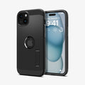 ACS06811 - iPhone 15 Case Tough Armor (MagFit) in black showing the back and front