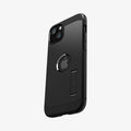 ACS06811 - iPhone 15 Case Tough Armor (MagFit) in black showing the back and partial side