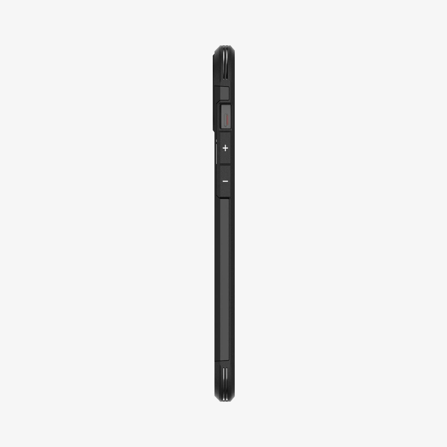 ACS06669 - iPhone 15 Plus Case Tough Armor (MagFit) in black showing the side