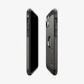 ACS06668 - iPhone 15 Plus Case Tough Armor (MagFit) in gunmetal showing the sides, partial front and back
