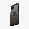 ACS06668 - iPhone 15 Plus Case Tough Armor (MagFit) in gunmetal showing the back and partial side