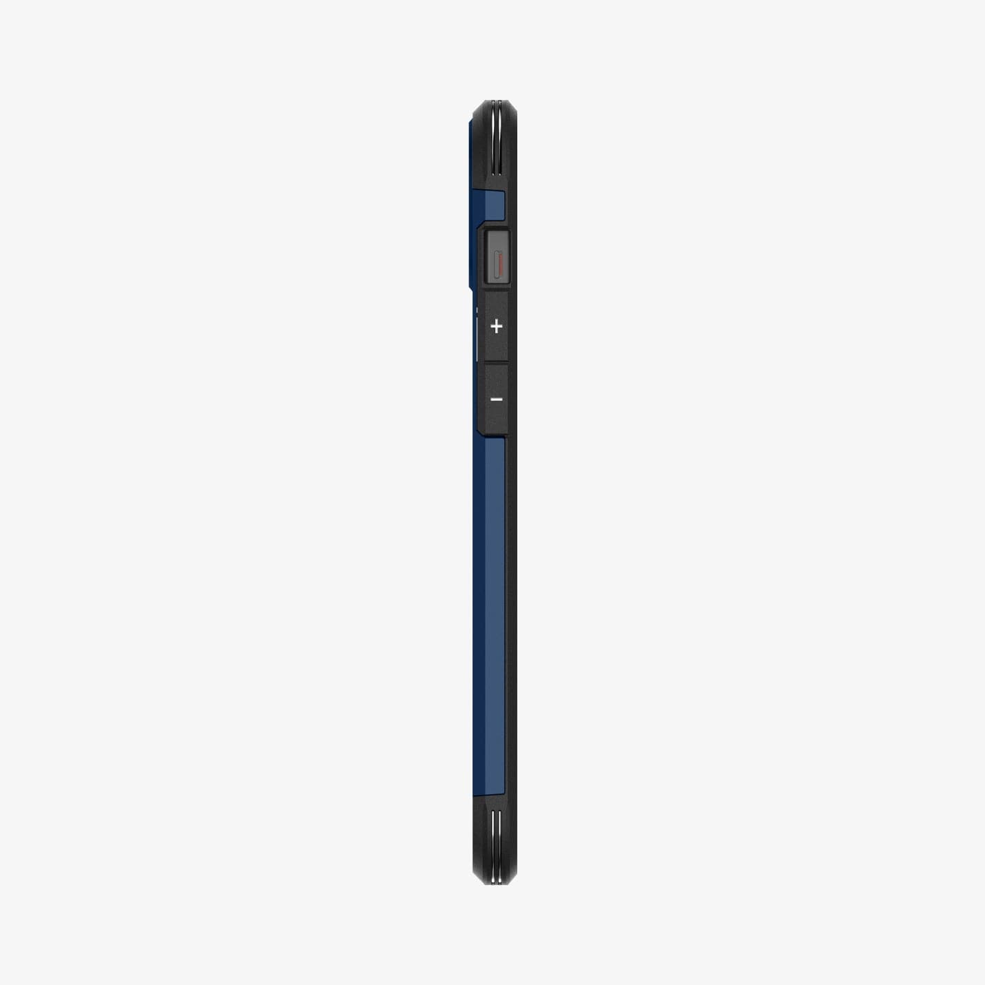 ACS06670 - iPhone 15 Plus Case Tough Armor (MagFit) in navy blue showing the side