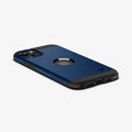 ACS06670 - iPhone 15 Plus Case Tough Armor (MagFit) in navy blue showing the back, side and bottom