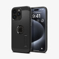ACS06733 - iPhone 15 Pro Case Tough Armor (MagFit) in black showing the back and front