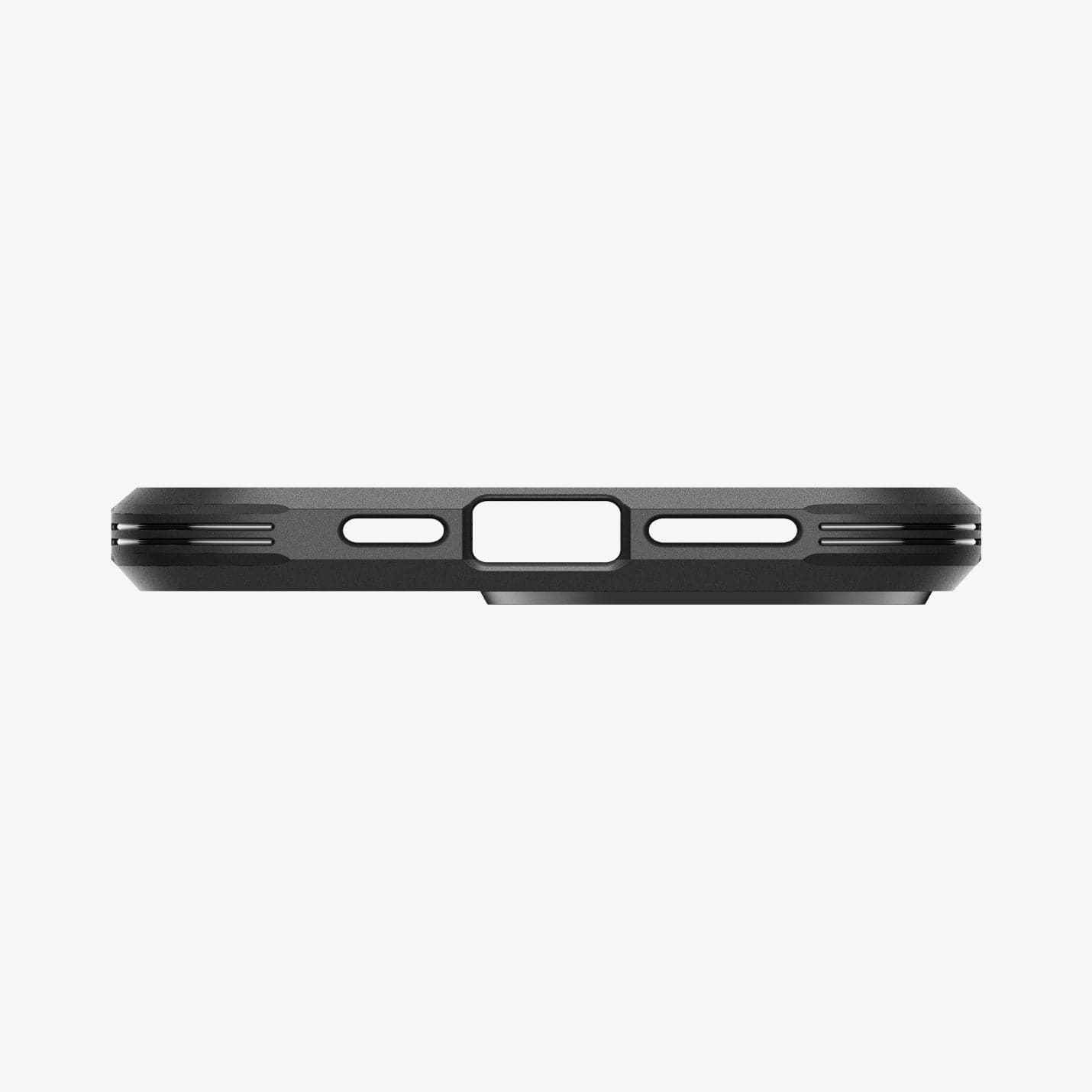 ACS06733 - iPhone 15 Pro Case Tough Armor (MagFit) in black showing the bottom