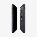 ACS06734 - iPhone 15 Pro Case Tough Armor (MagFit) in metal slate showing the sides, partial front and back