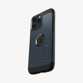 ACS06734 - iPhone 15 Pro Case Tough Armor (MagFit) in metal slate showing the back and partial side