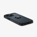 ACS06734 - iPhone 15 Pro Case Tough Armor (MagFit) in metal slate showing the back, side and bottom