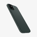 ACS06792 - iPhone 15 Case Liquid Air in abyss green showing the back and side