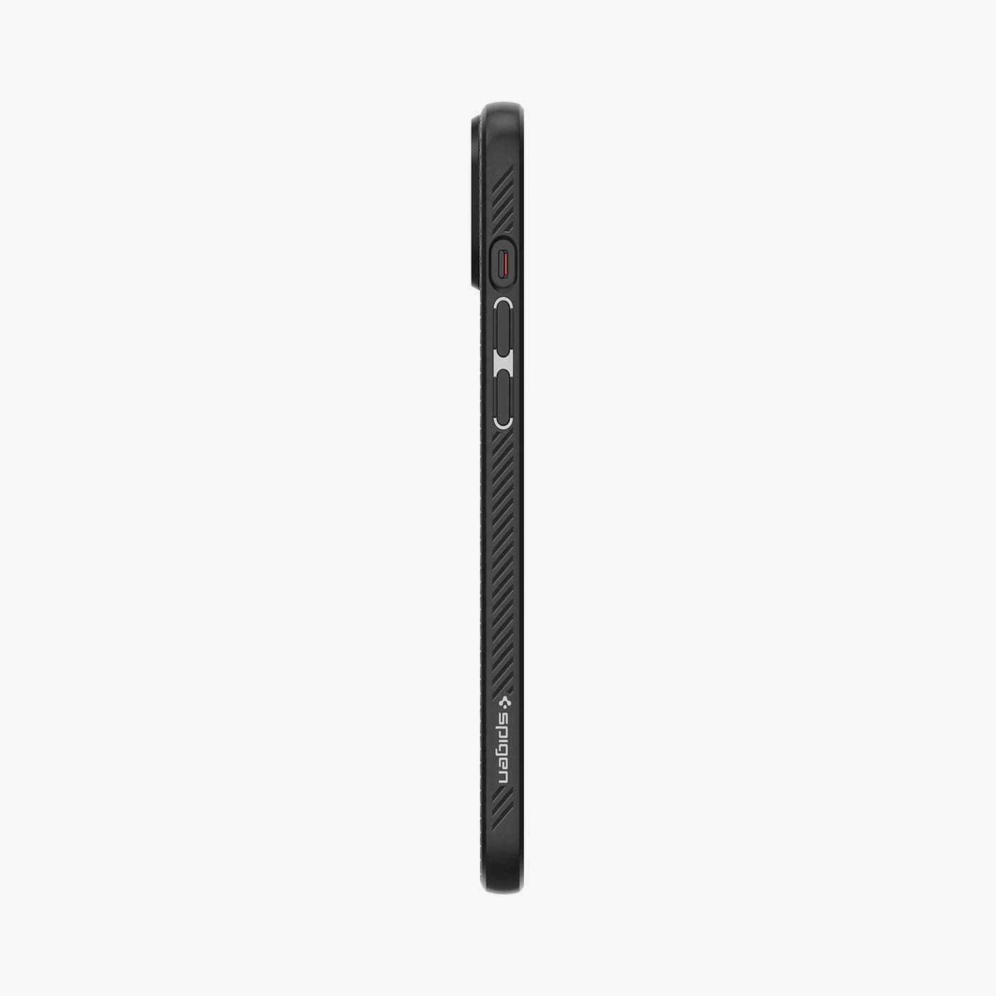 ACS06790 - iPhone 15 Case Liquid Air in black showing the side with volume controls