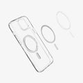 ACS06804 - iPhone 15 Case Ultra Hybrid (MagFit) in graphite showing the inside magnetic ring layers